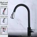 Kitchen Faucets 304 stainless steel Pull Out Kitchen Sink Water Tap Deck Mounted Mixer Stream Sprayer Head Hot Cold Taps