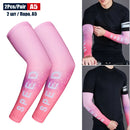 1Pair Sports Cooling Cycling Arm Sleeves Anti-UV Protection Elastic Arm Cover for Driving Running Basketball Football Golf