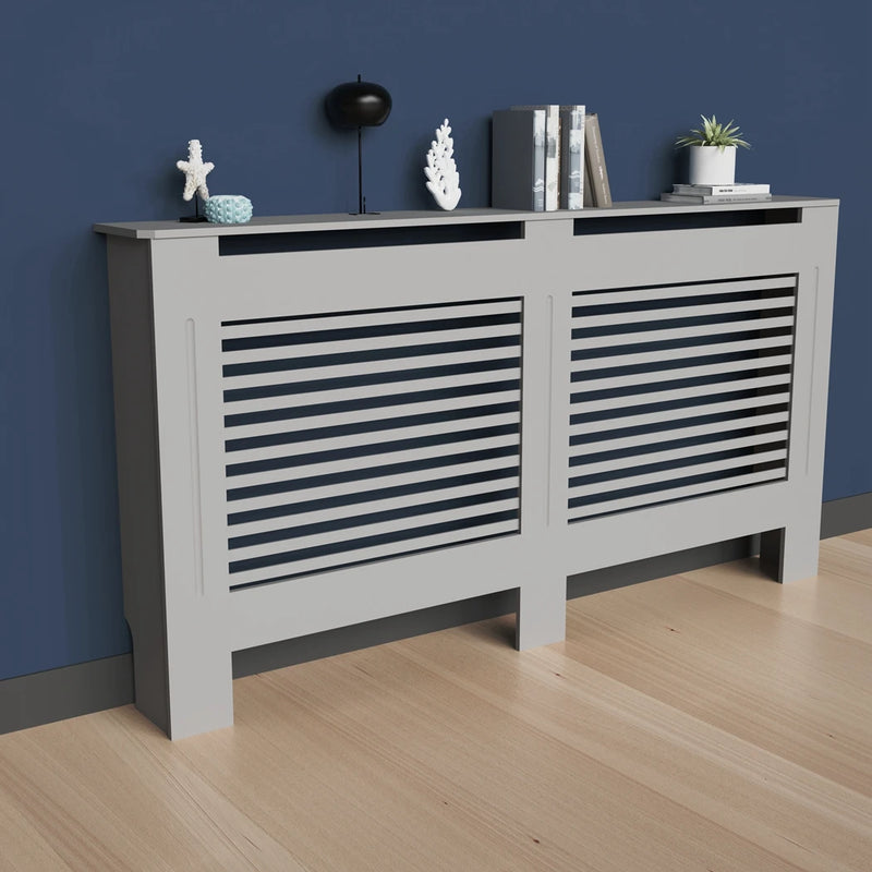 92cm Height Grey Small Heater Covers Horizontal Slat Internal Heights 90cm Tall Radiator Shelf