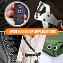 DayPlus Grommet Tool Kit 3/8 Inch Eyelet Press Pliers 10mm Manual Handheld with 500pcs Silver Grommets For Tarpaulin,Clothing