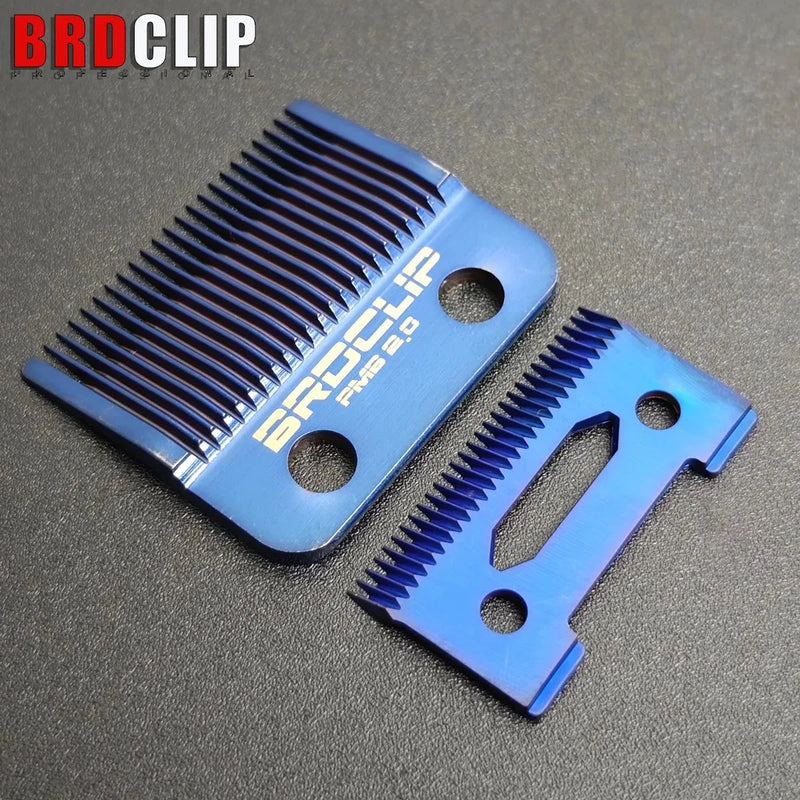 BRDCLIP Blue Blade Original Replaceable Cutter Head for 2020C Madeshow M10 M5 Hair Clipper Titanium Plated Ceramics Blade