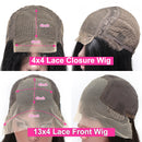 13x4 Brown Lace Front Human Hair Wigs Pre Plucked With Baby Hair Chocolate Color Bone Straight Human Hair Lace Frontal Wigs