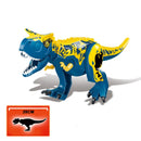 Jurassic Dinosaur Park Dinos World Building Blocks Animals Tyrannosaurus Rex Indominus I-Rex Blue Figures Triceratops Toys