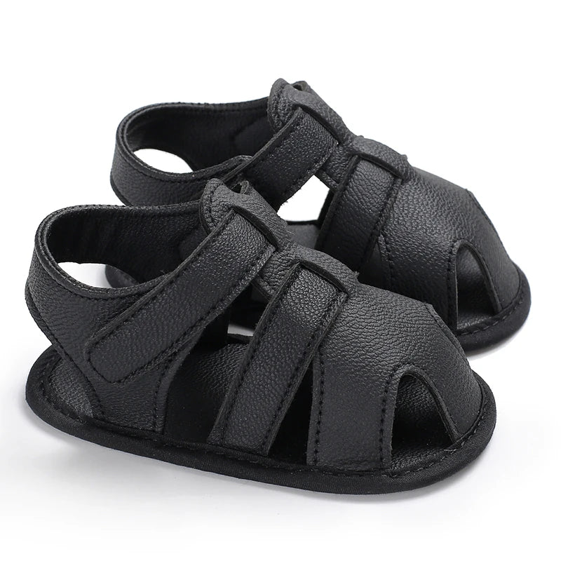 Summer Newborn Baby Fashion Soft Crib Shoes First Walker Anti Slip Sandals Shoes Boy Girl  Prewalker Canvas Casual Shoes 0-18M