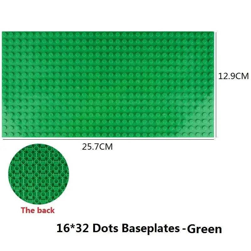 Classic Double Side Base Plate 32*32 16X32 Dots  Building Block Baseplate DIY Plastic Colorful Classic Brick Compatible Kids Toy