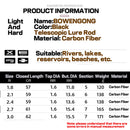 LURE  Fishing Rod 1.8M 2.1M 2.4M 2.7M 3.0M Telescopic Fishing Rod Spinning Rod Casting Rod Fishing Accessories Sea Carp Fishing