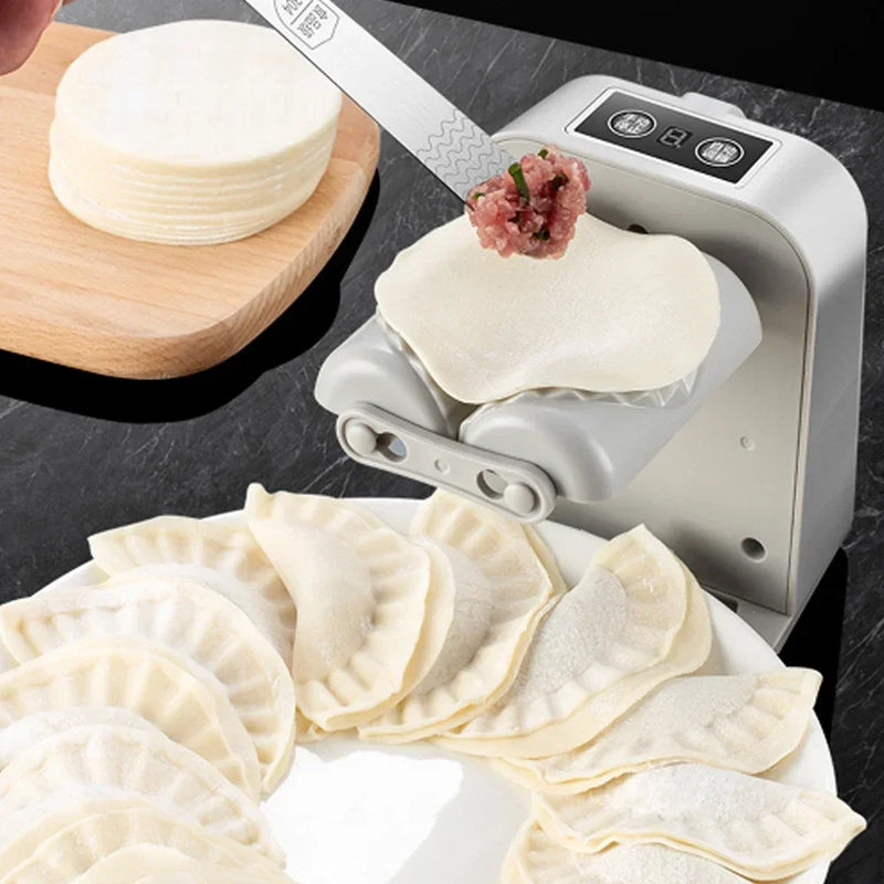 Automatic Electric Dumpling Machine, Homemade, Dumpling Machine, Kitchen Automatic Rapid Prototyping Mold with A Spoon and Brush