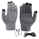 Electric Heated Gloves Winter Gloves Motorcycle Bicycle Snowboard Thermal Windproof Gloves Warm Touch Screen Full Finger Gloves