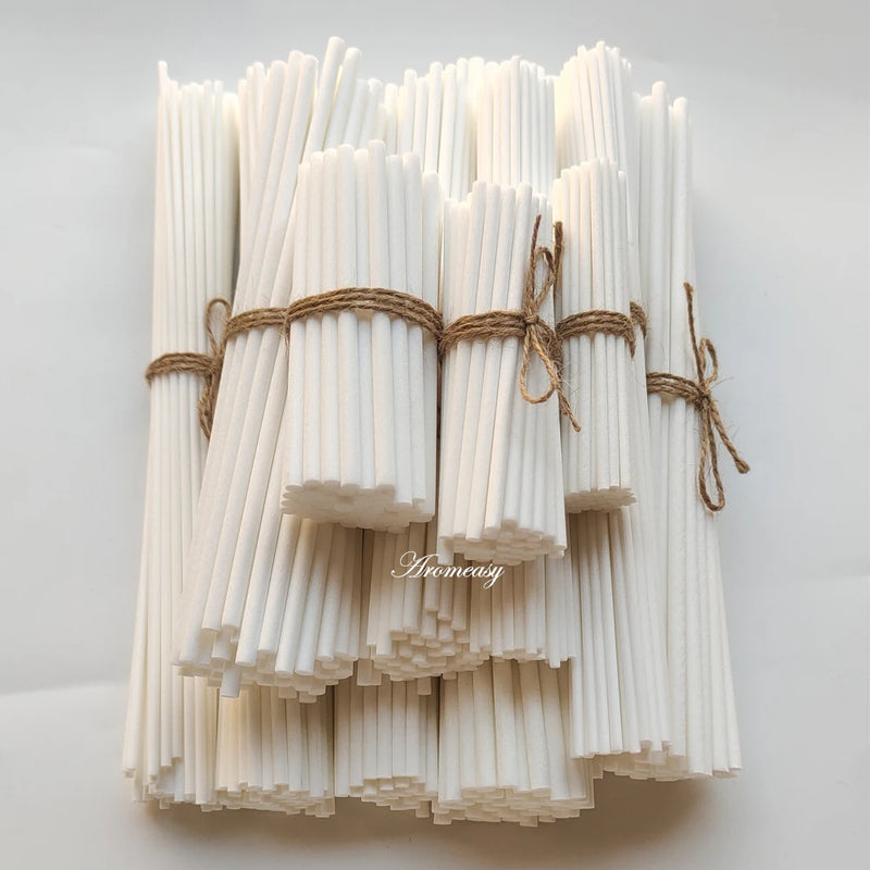 50pcs/lot D5/4/3mm L25/23/19/10cm Reed Diffuser Replacement Fiber Sticks Thick Rattan Sticks Aromatherapy Diffuser Refill Sticks