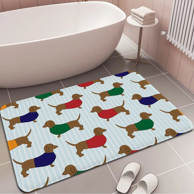 Pablo Picasso Wild Wiener Dog Dachshund Floor Carpet Retro Multiple Choice Living Room Kitchen Rug Non-Slip Hotel Decor Mat