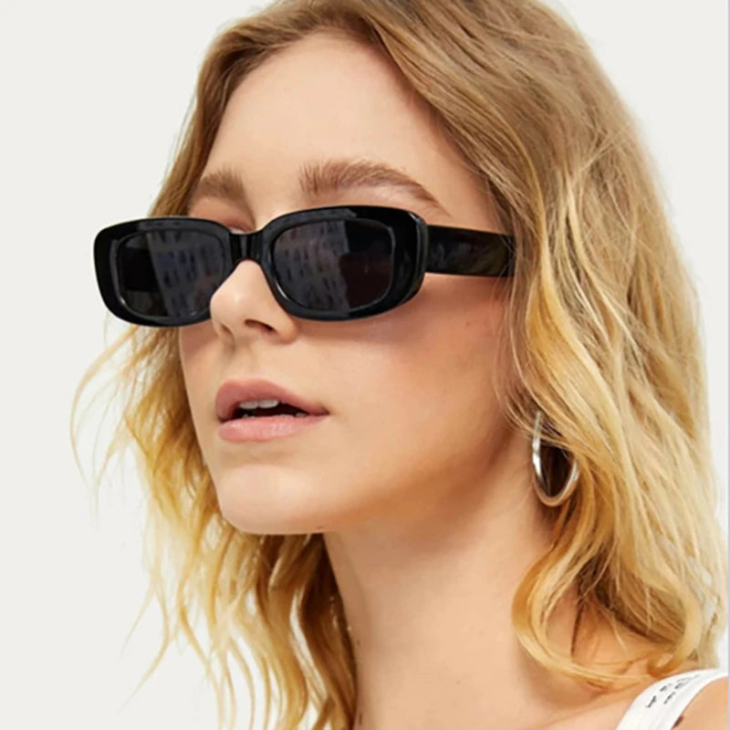Square Sunglasses Women Rectangle Luxury Brand Designer Sun Glasses For Female Gradient Clear Small Lens Unisex Oculos De Solr