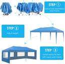 3 X 6m Waterproof Pop Up Gazebo Outdoor Pavilion Tents Four Sides 420D Oxford Cloth Rainproof Canopy Tent for Wedding