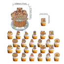 Capybara Balloons Happy Birthday Banner Animal Themed Birthday Decorations Cake Toppers Capybara Kids Birthday Party Supplies