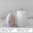 3D Creative Easter Eggs Silicone Mold DIY Flower Butterfly Egg Aroma Candle Plaster Ornaments Mould Easter Decor Crafts Molds