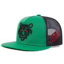 Unisex Tiger Embroidery Hip-hop Net Hats Spring Summer Outdoor Adjustable Casual Baseball Caps Sunscreen Hat