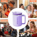 17oz Coffee Mug Cup with Handle,Vacuum Insulated Coffee Mug with Sliding Lid, Double Wall Stainless Steel Travel Tumbler Mug