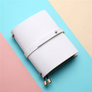 Soft PU Leather A5 Notebook Passport Style Solid Color Creative Fresh Loose-Leaf Notepad Student Stationery Diary Book 135x105mm