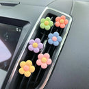 Cute Flower Car Perfume Clip Aromatherapy Air Conditioning Ventilation Ornaments Car Interior Decoration Supplies Car Scent