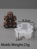 DIY Christmas Crystal Ball Silicone Mold Round Scented Candle Mould Embossed Christmas Tree Snowman Elk Holiday Decor Craft Gift