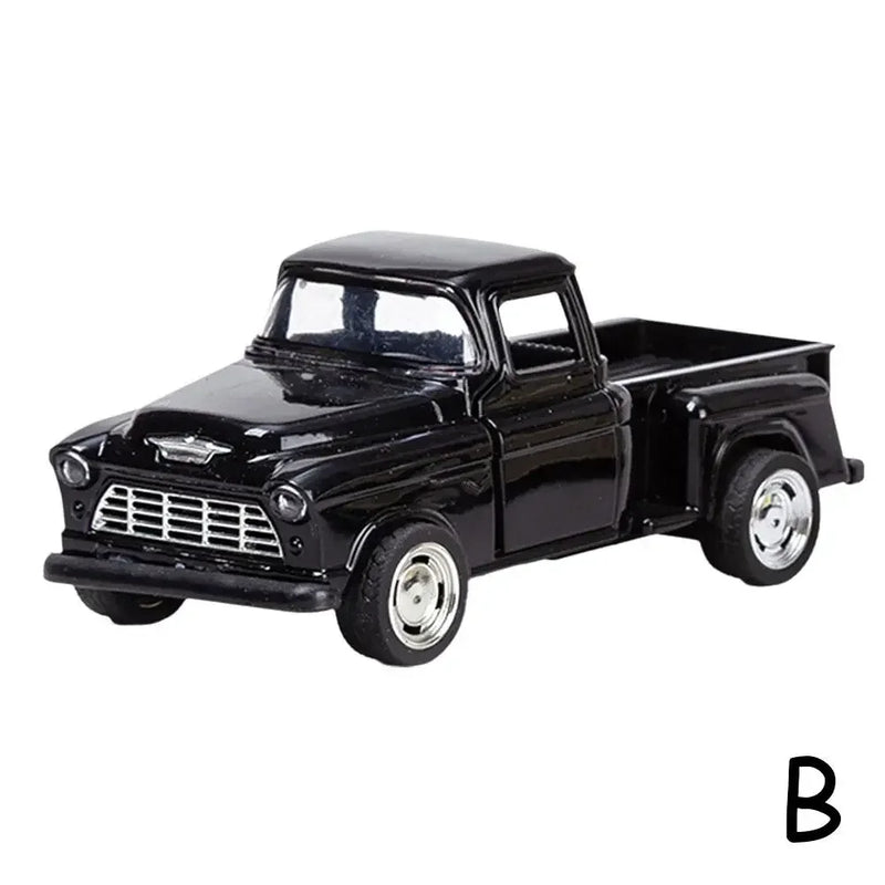 Classic Pickups Truck Car Model 1:32 Scale Pull Back Alloy Diecast & Toys Vehicle Christmas Collection Toy Car For Boys M0f1