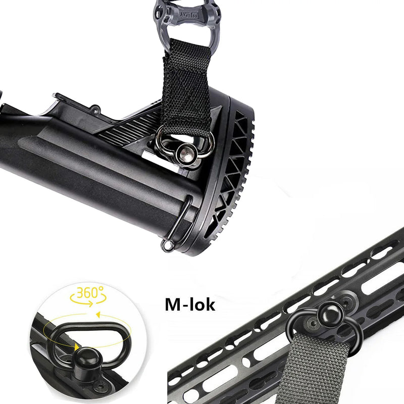 Two Point Sling with QD Sling Design, Quick Adjust Feature, and QD Sling Swivel for Shotgun Sling Compatibility