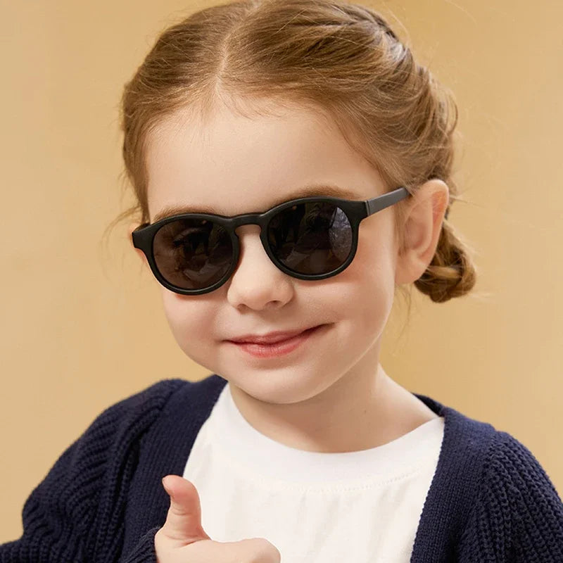 Flexible Newborn Children's Glasses Sunglasses Girl Boy Polarized UV400 Protection 0-36 Months Baby Infant Shades Oculos