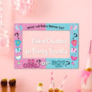 1Pcs Of Gender Revealing Pink Blue Footprints For Men And Women,Shower Party Photography Props Paper Frame