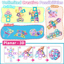 Magnetic Building Block Set, STEM Toy, Magnetic Tiles, Education Magnet Toy, Building Block Gift, Christmas Gift Easter Gift