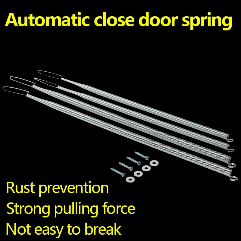 Zinc Plated Automatic Close Door Pullback Tension Spring Steel 65Mn Cylindroid Helical Coil Extension Gate Closure Kit