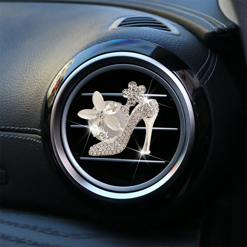 Car Air Freshener Auto Outlet Perfume Clip Bling Car Accessories Purse High Heel Car Scent Diffuser Car Decoration For Girls