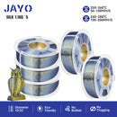 JAYO  pla plus SILK Three Colors Silk Rainbow 3D Printer Filament 1.75mm 100% No Bubble FDM 3D Printer Materials for 3D Printer