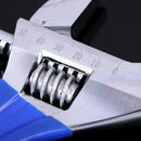 8” Short Handle Spanner Adjustable Wrench with 55 mm Wide Jaw Opening for Plumbing Auto Repair Home Maintenance