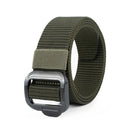 Nylon Outdoor  Belt Men's Belt Alloy Button Unisex Free Size 3.8cm Wide Nylon Belt Waistband