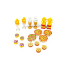 City Food Hamburger Fries Accessories Friends MOC Building Blocks Drinks Fruit Vegetable Bread Fish Bottle Parts MOC Brick Leduo