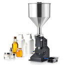 SucceBuy 5-50/100ml A02 Pneumatic/Manual Paste Liquid Filling Machine Bottle Liquid Filler Pedal for Water Juice Cosmetic Milk