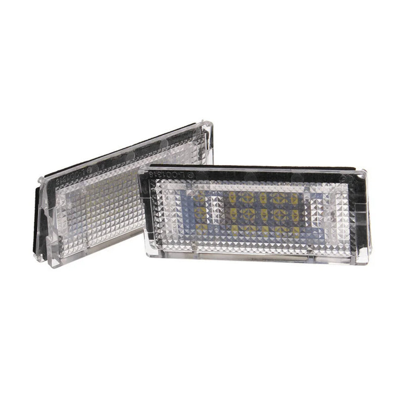 2Pcs 6500K 3528 SMD LED License Number Plate Lights White Canbus Error Free for BMW 3-series E46 1998-2005 3 4 5 Doors 12V