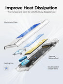 ORICO 20Gbps M.2 NVME SSD Case Enclosure with Cooling Fan USB 3.2 Gen 2 x 2 PCIE NVME Adapter Tool Free 4TB for PCIe M Key