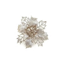 5pcs 9cm Large Artificial Flowers Christmas Tree Pendant Hollow Simulated Flower Christmas Decoration For Wedding Party New Year