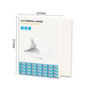 A4 Thermal Paper 200 Sheet Fanfold Printing Paper for Thermal Printer L81/A81/ A80 Compatible with PeriPage A40 210x297mm(