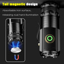 Powerful Mini  LED Flashlight 2000LM Super Bright Keychain Light USB Rechargeable Torch Camping Lantern with Power Indicator