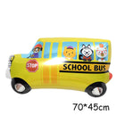 Cartoon Car Balloons Train Fire Truck Tank Engineering Car Tractor Aluminum Film Balloon Birthday Party Baby Shower Toy