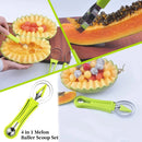 4 in 1 Melon Cutter Scoop Fruit Carving Knife Fruit Cutter Dig Pulp Separator Kitchen Gadgets Acces
