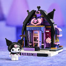 New Keeppley Sanrio Building Blocks Original Kuromi Melody Gemini Cartoon Street View Decoration Model Children's Toys Girl Gift