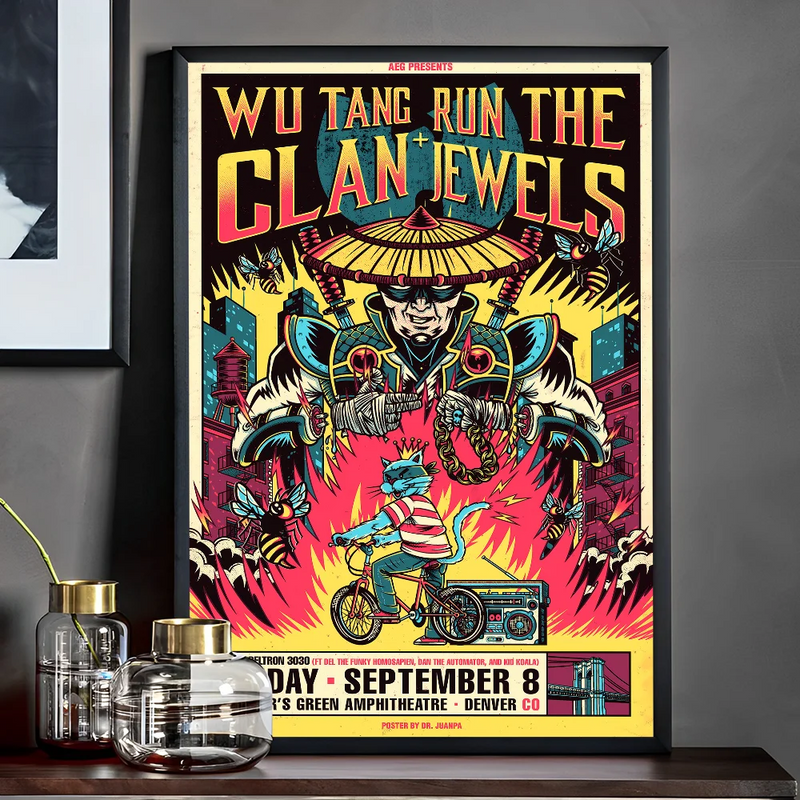 WU-T--TANG CLAN Poster Self-adhesive Art Poster Whitepaper Prints Posters Artwork Aesthetic Art Wall Painting