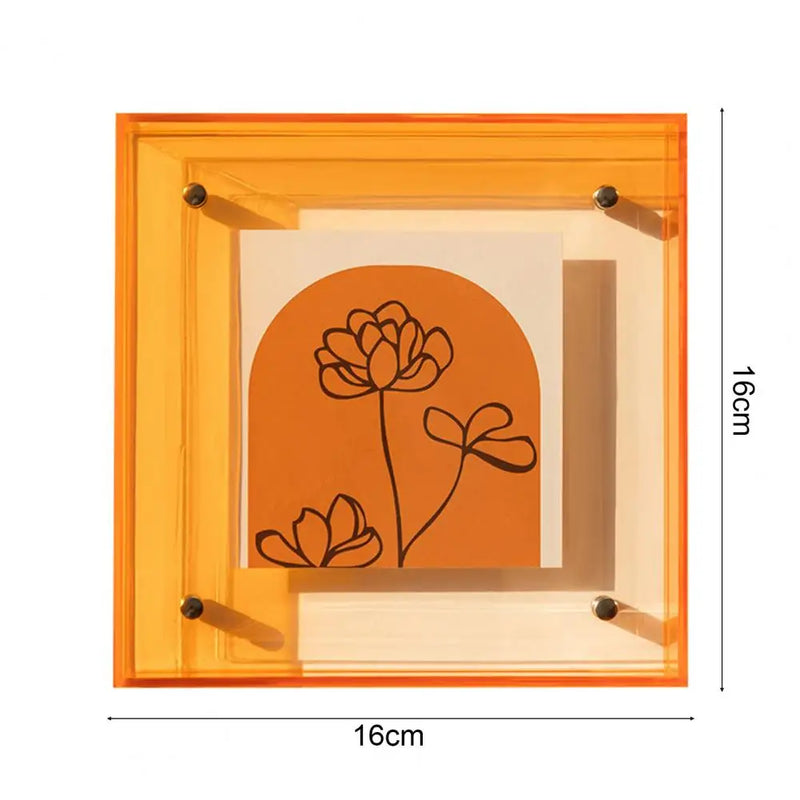 Pictures Frame Acrylic Photo Frame Ornaments Printing Framing for Diy Home Decor Translucent Colorful Desk/wall Mount Display