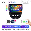 Junsun Android14 Wireless CarPlay for Apple Auto Car Radio Stereo for Peugeot 107 Toyota Aygo Citroen GPS TouchScreen Multimedia