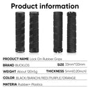 BUCKLOS Bicycle Handlebar Grips Double Lock on Mountain Bike Grip Comfortable Shock-absorption MTB Cuffs Anti-slip Bike Handles