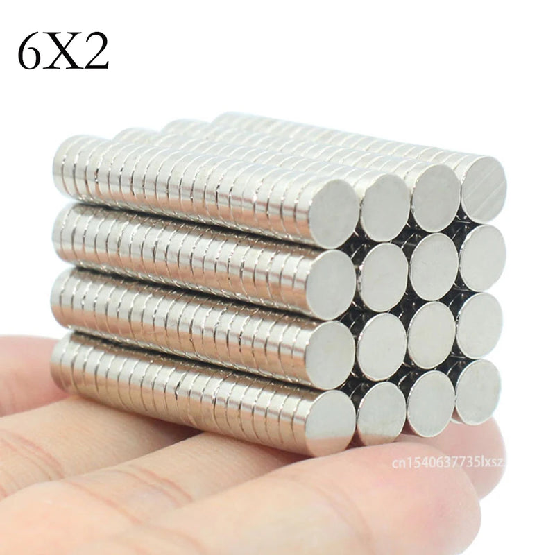 5x2/6x2/7x2/8x2/9x2/10x2/12x2/15x2/20x2/25x2/30x2mm N35 Super Strong Magnet Round Magnetic NdFeB Neodymium Powerful Disc imanes