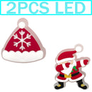 1-5PCS New Christmas LED Shoe Charms,Cute Santa Claus Cat & Dog Pin Accessories for Sandals,Shoe Clogs Buckle Christmas Gifts