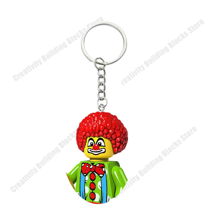 Hot Selling Classic Series keychain Mini 3D Character Model Set Building Blocks Assembling Toys Children's Birthday Gifts